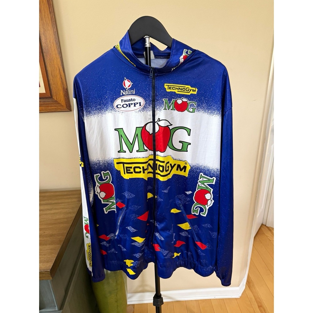 Vintage Nalini Technogym MG Fausto Coppi Cycling Jacket Full Zip Italy Racing